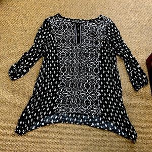 DressBarn black/white tunic